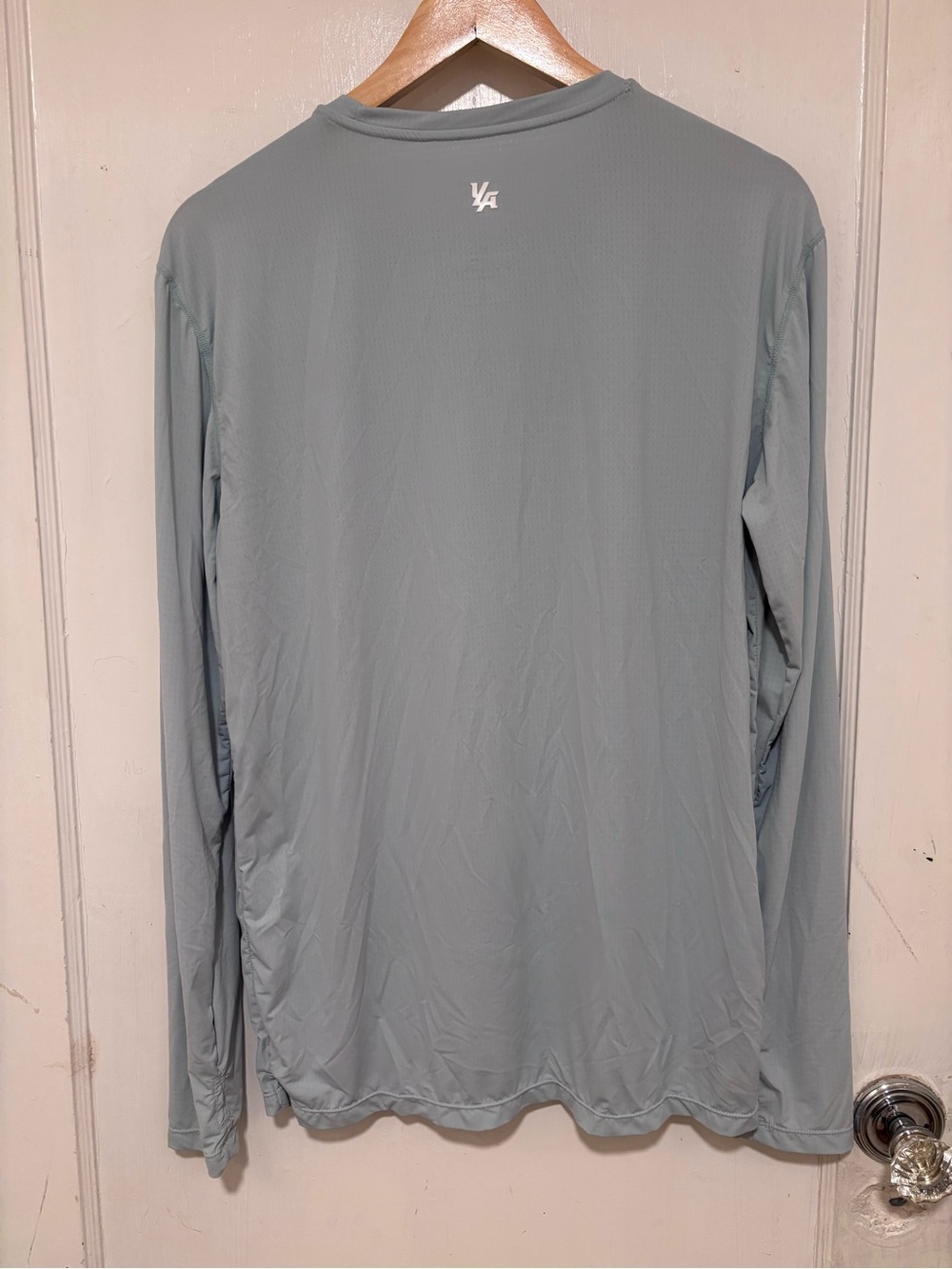 YoungLA Men's Long Sleeve Performance Tee - pale blue - Picture 3 of 3